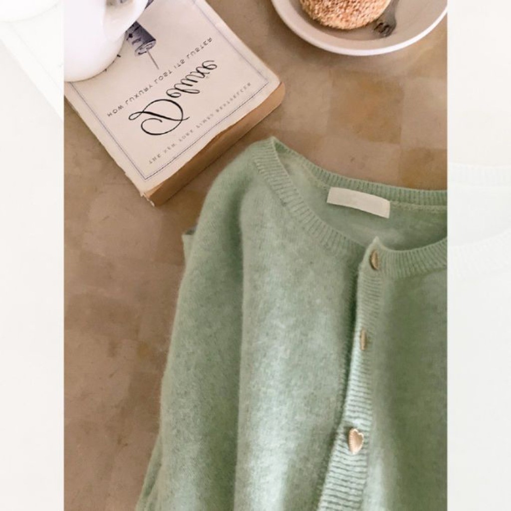 Meet-Adm Áo Khoác Len Cardigan Nữ Dáng Ngắn Thời Trang Thu Đông Mới Phong Cách Hàn Quốc | BigBuy360 - bigbuy360.vn