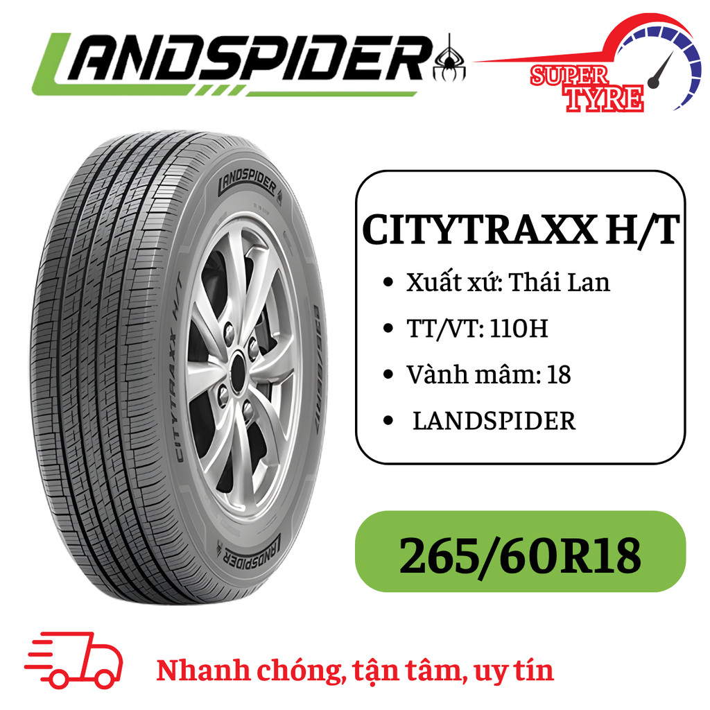 Lốp xe ô tô du lịch Thái Lan LANDSPIDER 265/60R18 CITYTRAXX H/T