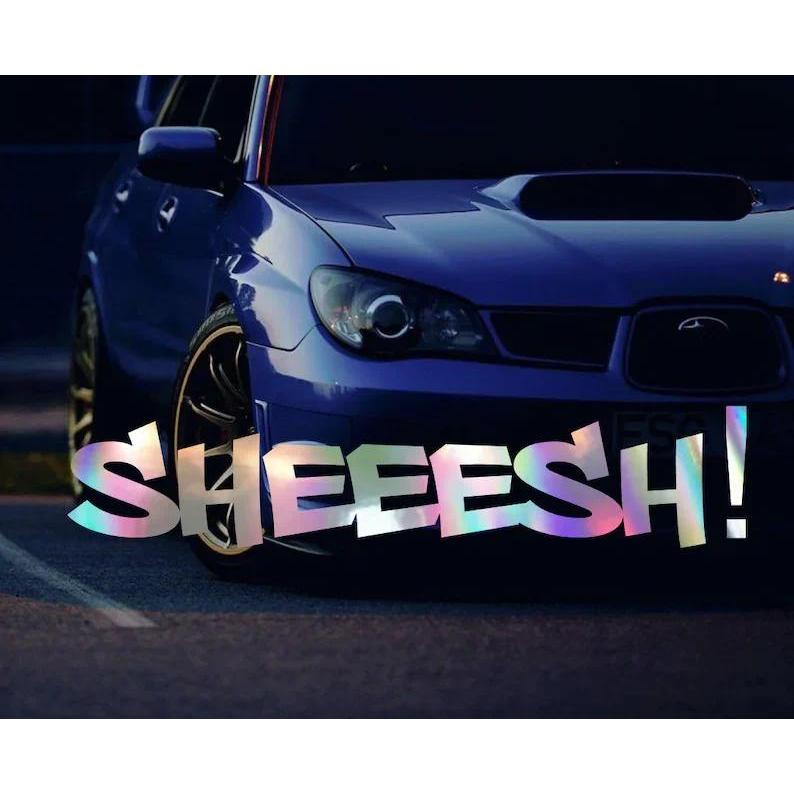 JDM SHEEESH decal Dán cho cửa sổ ô tô JDM Đề can tùy chỉnh dán decal