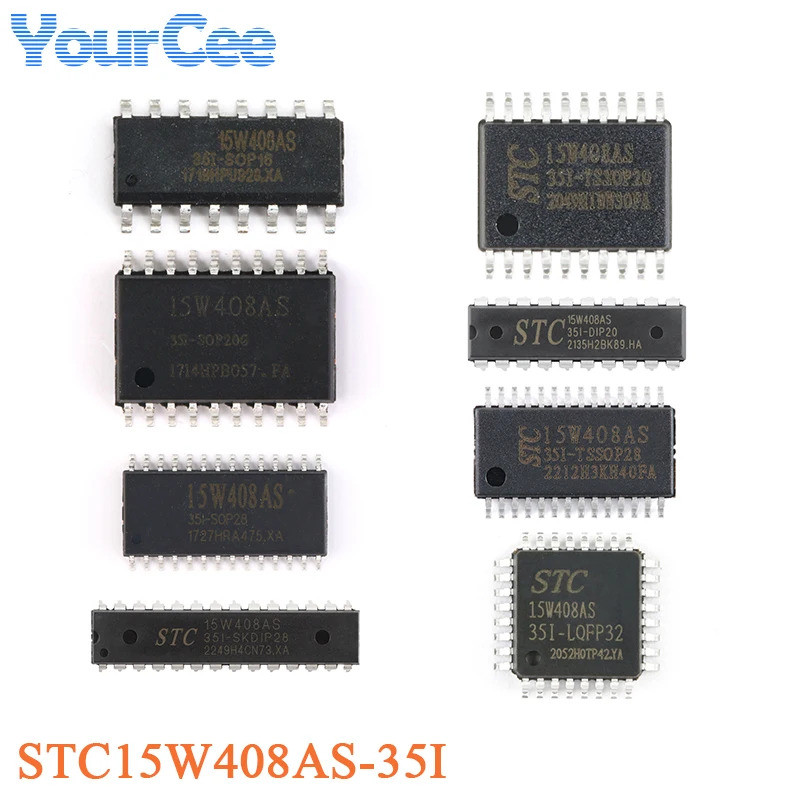 15W408AS Vi Điều Khiển STC15W408AS-35ISKDIP28SOP16SOP20SOP28TSSOP20DIP20GTSOP28DIP28LQFP321TSTC15W10