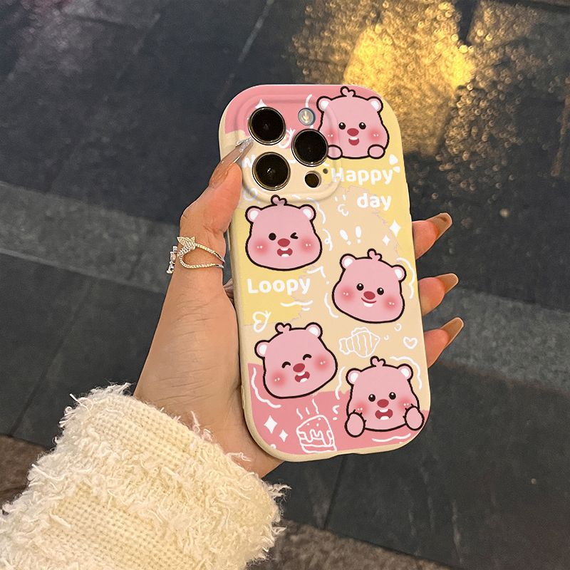 Ốp Điện Thoại Happy Little Beaver AiPhone15 / 14Promax 14 Phong Cách Mới 13 / 12 / 11 Bao Gồm Tất Cả