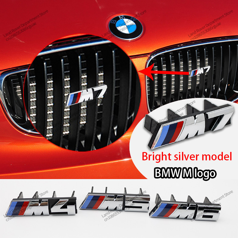 Miếng dán biểu tượng lưới tản nhiệt phía trước bằng kim loại 3D cho BMW M1 M2 M3 M4 M5 M6 M7 M8 G82 