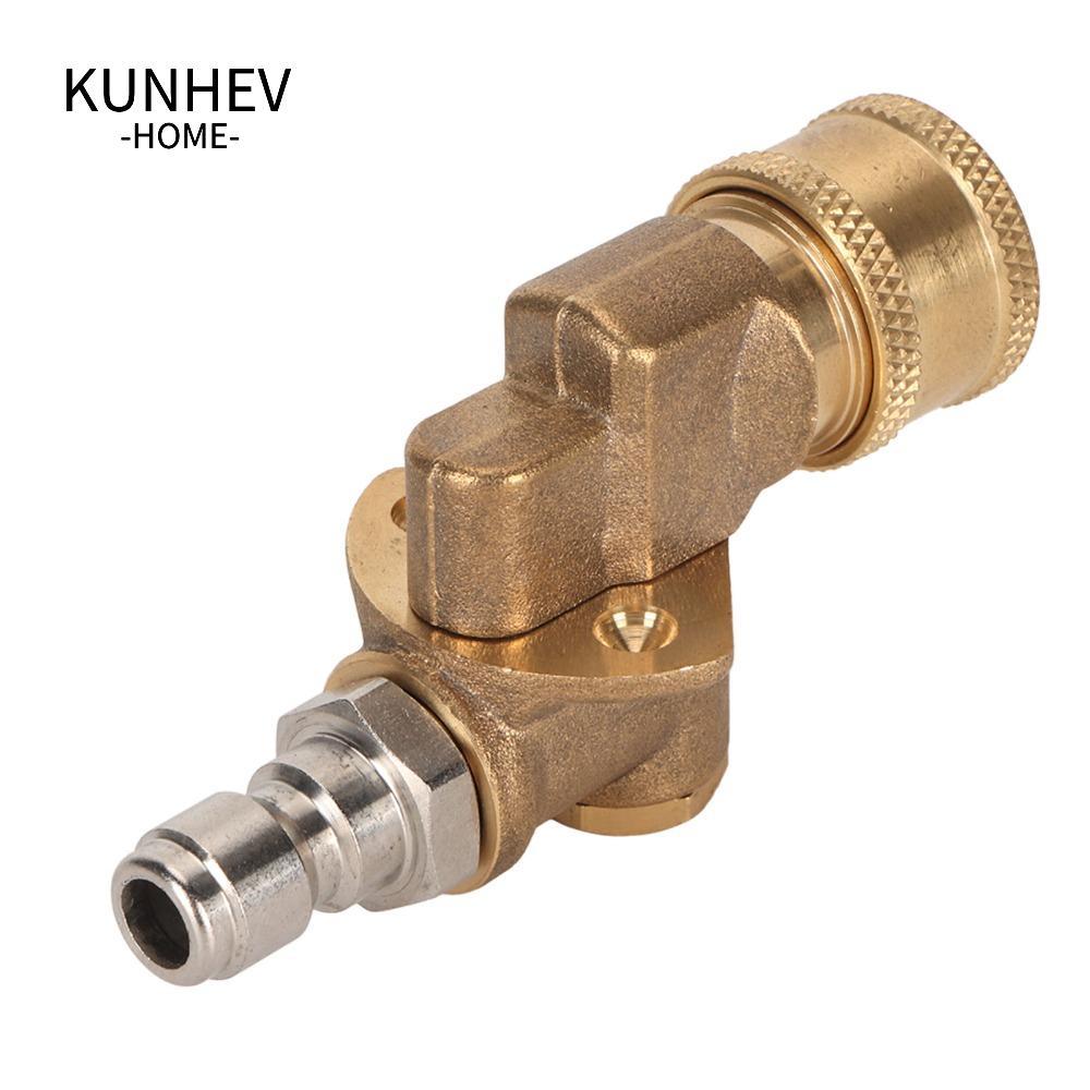 KUNHEV Khớp nối xoay kết nối nhanh KUNHEV, 1 / 4 ” Kết nối nhanh 4500psi Máy rửa áp lực Khớp nối xoa