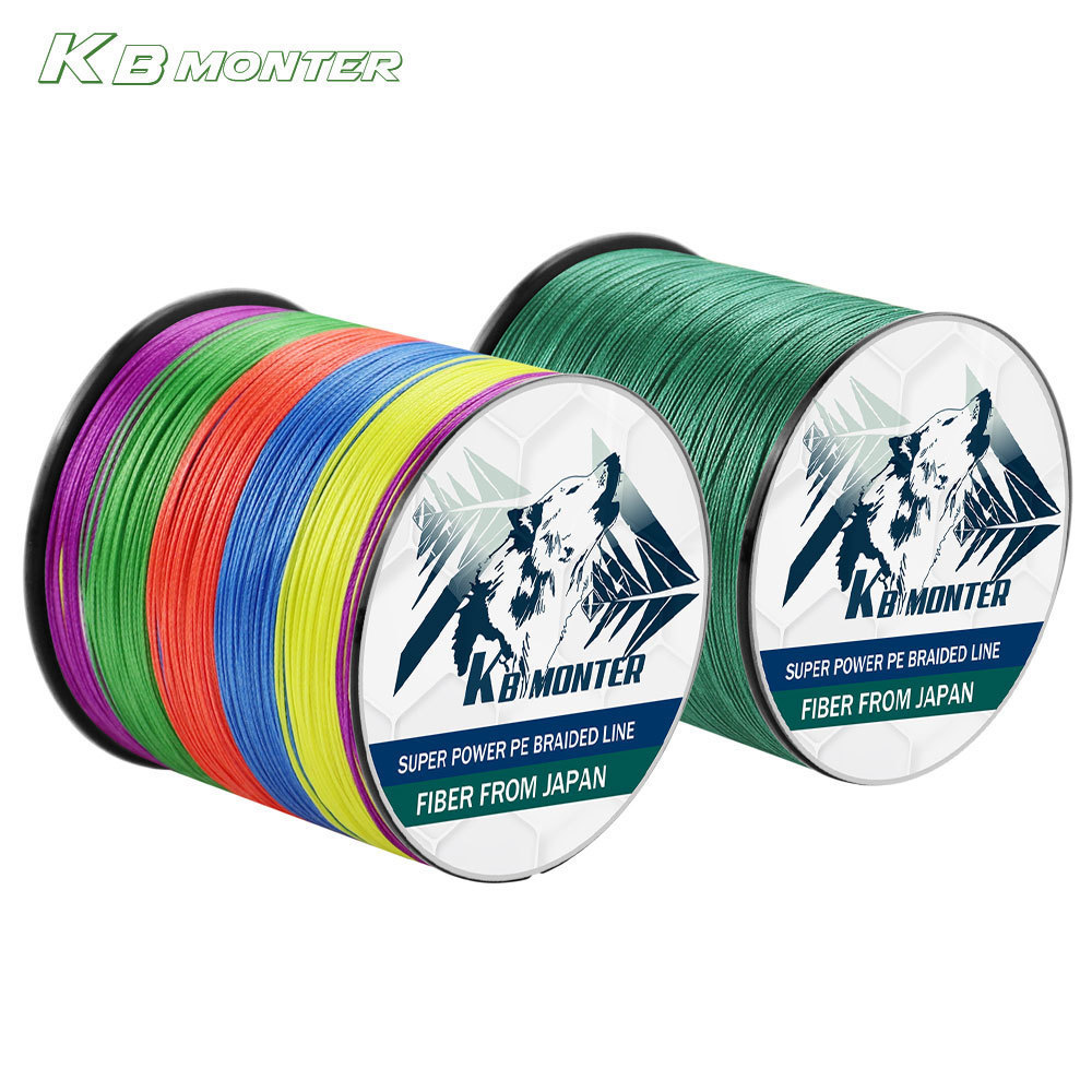 KBMONTER 300M 8X PE Line Bện Line 8 Dây Lure Line Mồi Line 100% PE Dây Câu Mồi Dây Câu Cá Cho Câu Cá