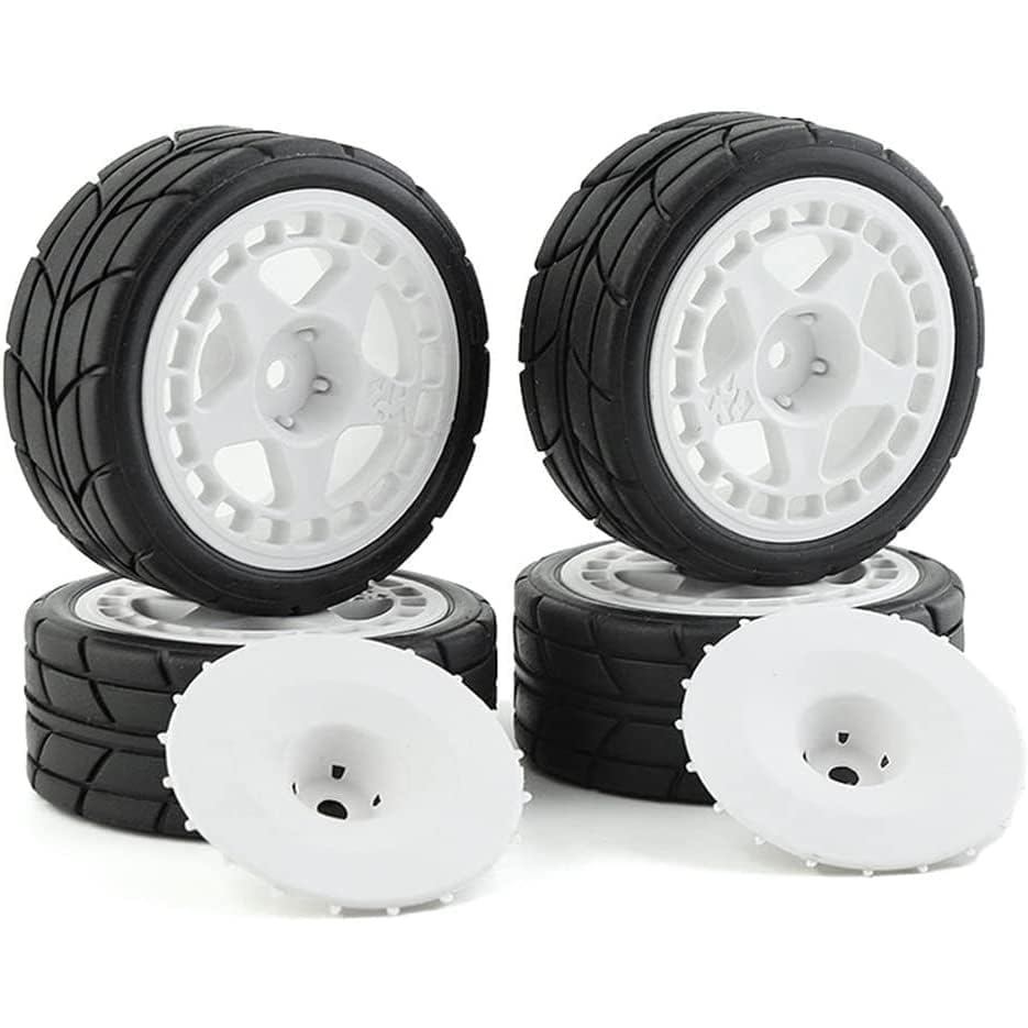 4 12mm 65mm Lốp cao su Vành bánh xe cho 1 / 10 RC Rally Car HPI Tamiya LC Racing HPI Kyosho WRC Claw