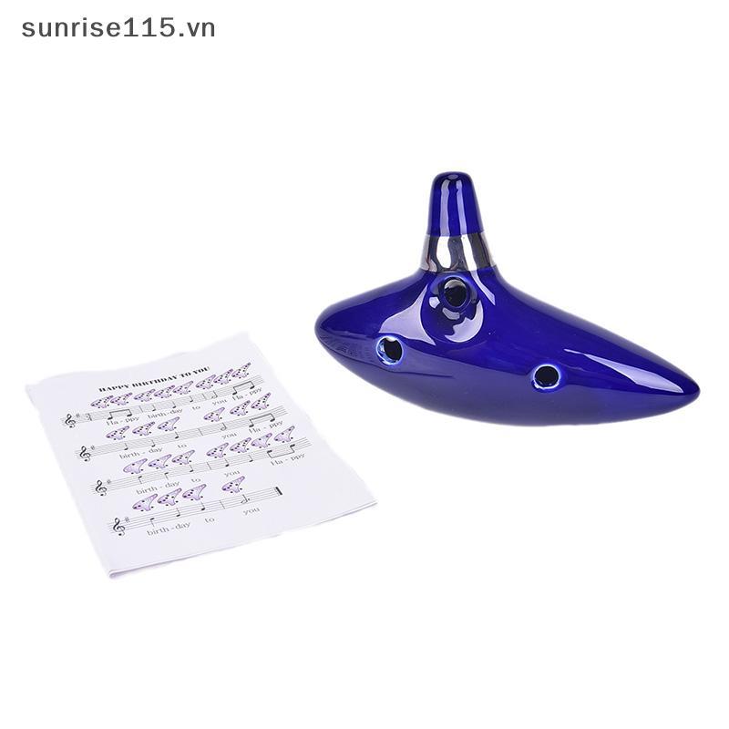 SRVN 12 Lỗ Ocarina Gốm Alto C của Ocarina Sáo Xanh Ocarina Nhạc Cụ Ocarina .