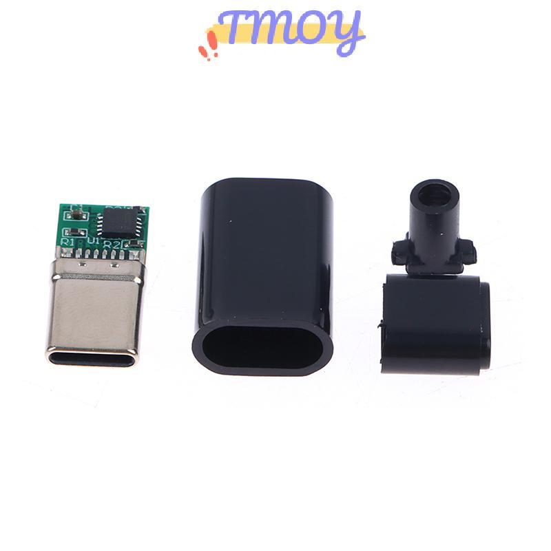 TMOY 5A PD / QC Decoy Board Sạc nhanh 5V 9V 12V 15V 20V Mô-đun PD 2 3.0 DC Kích hoạt Cáp USB Type-C 
