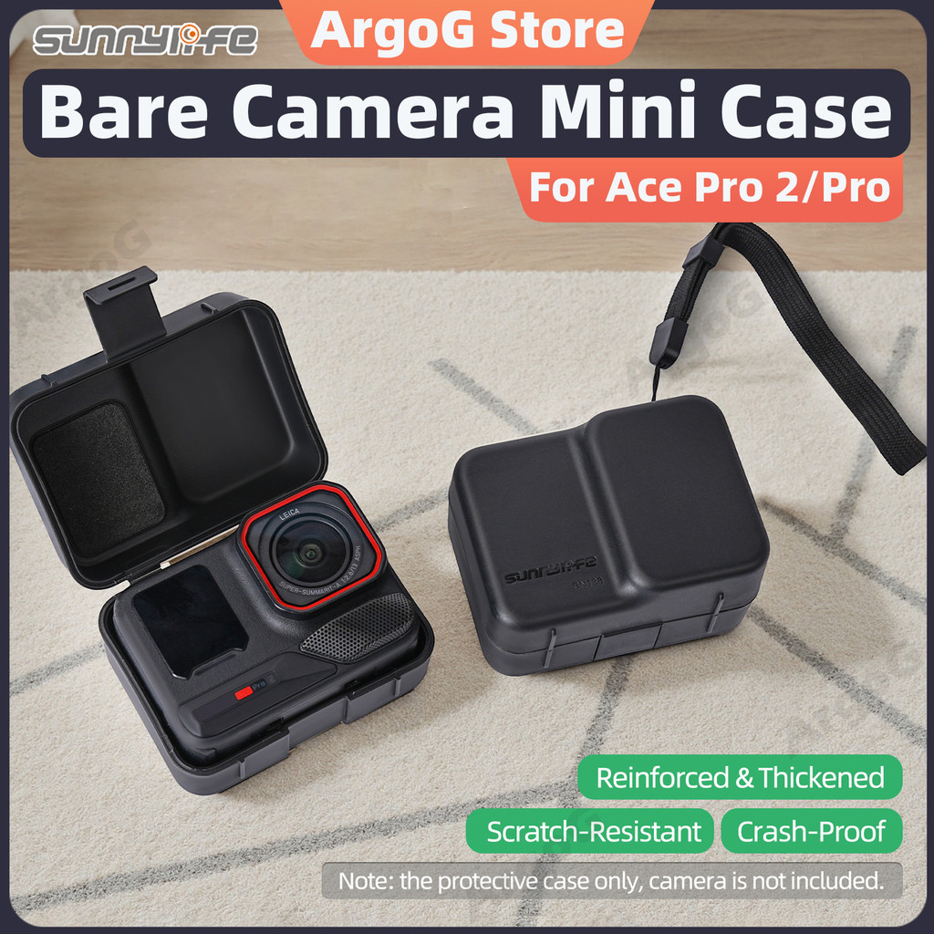 Sunnylife Hộp Đựng Mini cho Insta360 Ace Pro 2 / Ace Pro / Ace Vỏ Cứng Chống Sốc Túi Bảo Vệ Phụ Kiện