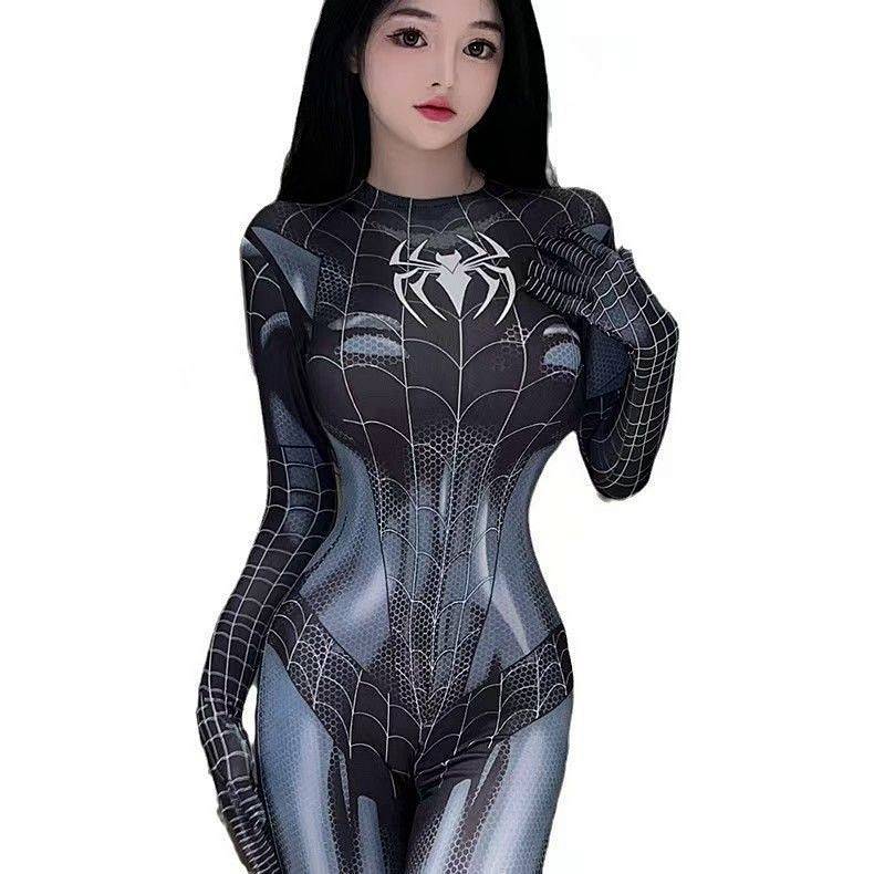 Female Spider-Man One-Piece Tights Cosplay Costume Female Spider-Man One-Piece Tights Cosplay Costum