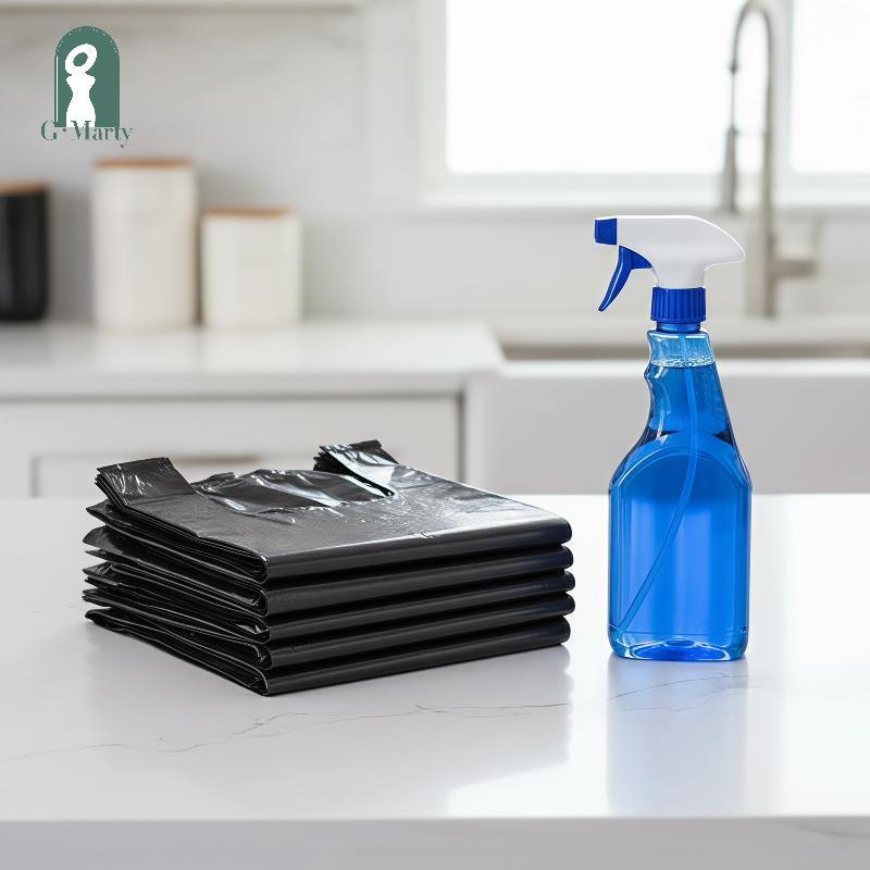 Túi đựng rác bằng nhựa Gmarty Vest 100 chiếc Thiêned có tay cầm KL