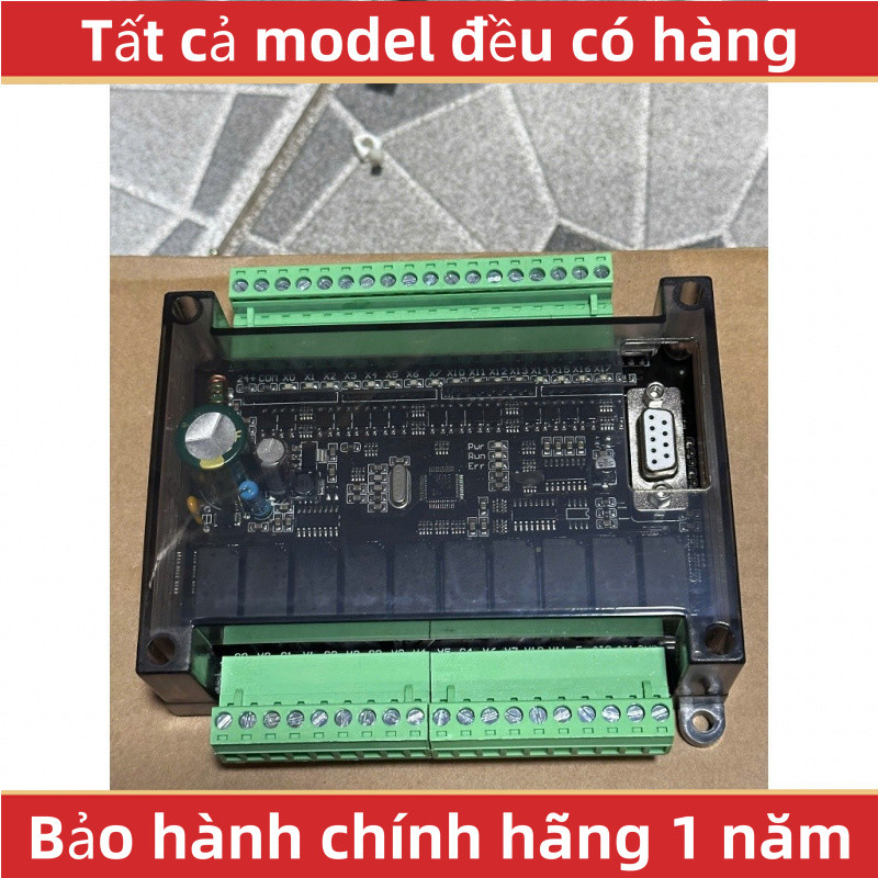 Board Mạch PLC Mitsubishi FX1N-24MR/FX3U-24MR/26MR/FX2N Ngõ Ra 10 Relay OUTPUT, RS232, GX Works2, DC