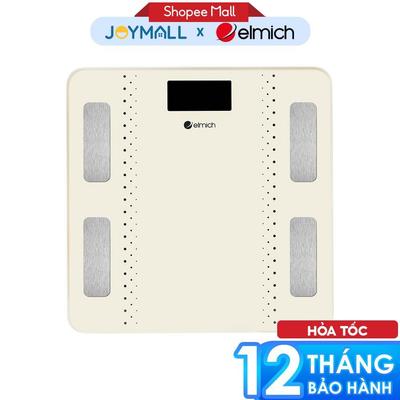 Cân Điện Tử Sức Khỏe Elmich ESE0869 , Hàng Chính Hãng, Mặt Kính Chịu Lực 180kg - JoyMall