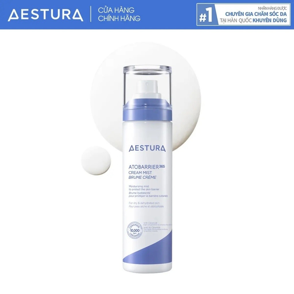 AESTURA ATOBARRIER365 Ceramide Cream Mist 120ml Cấp Ẩm Hằng Ngày-AST3