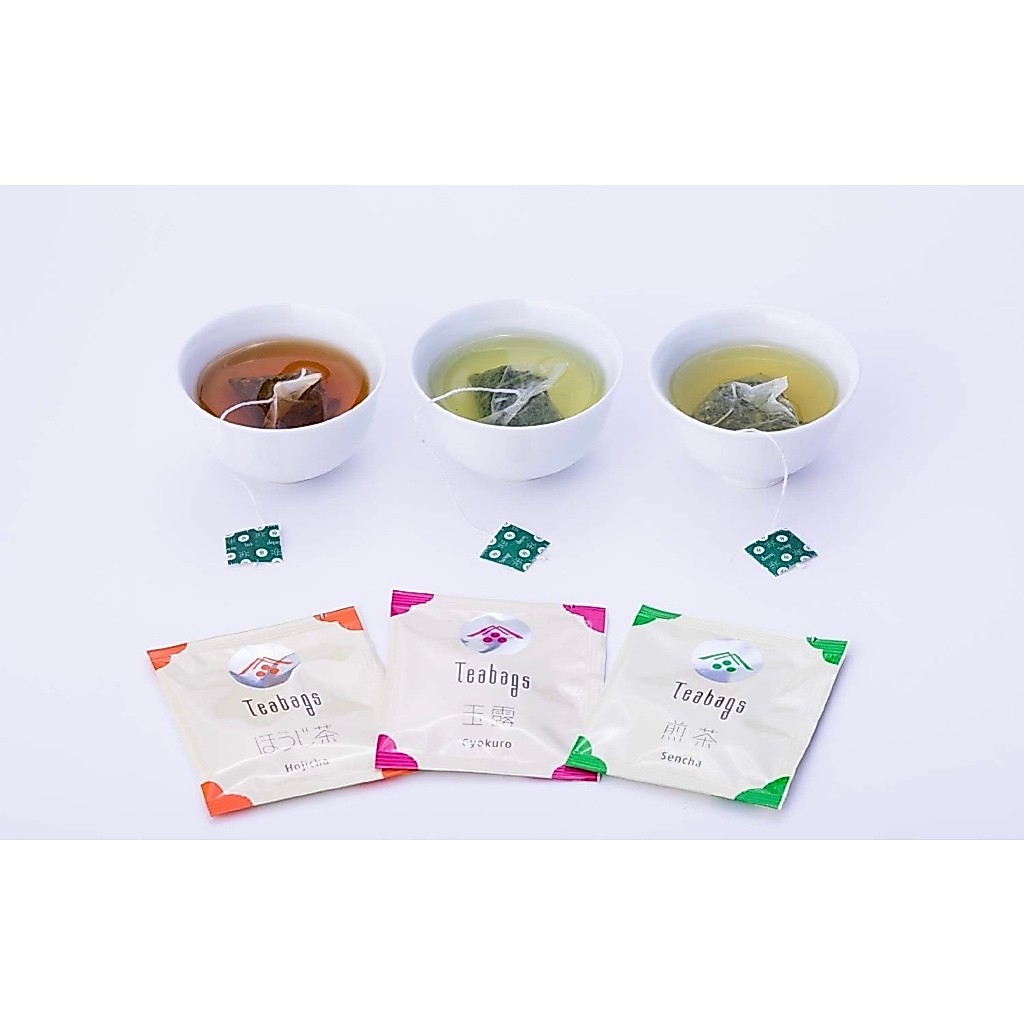 [Direct from Japan] Gyokuro, Sencha, Hojicha Set (4 packs of each type, total of 12 packs) Gift Ippo