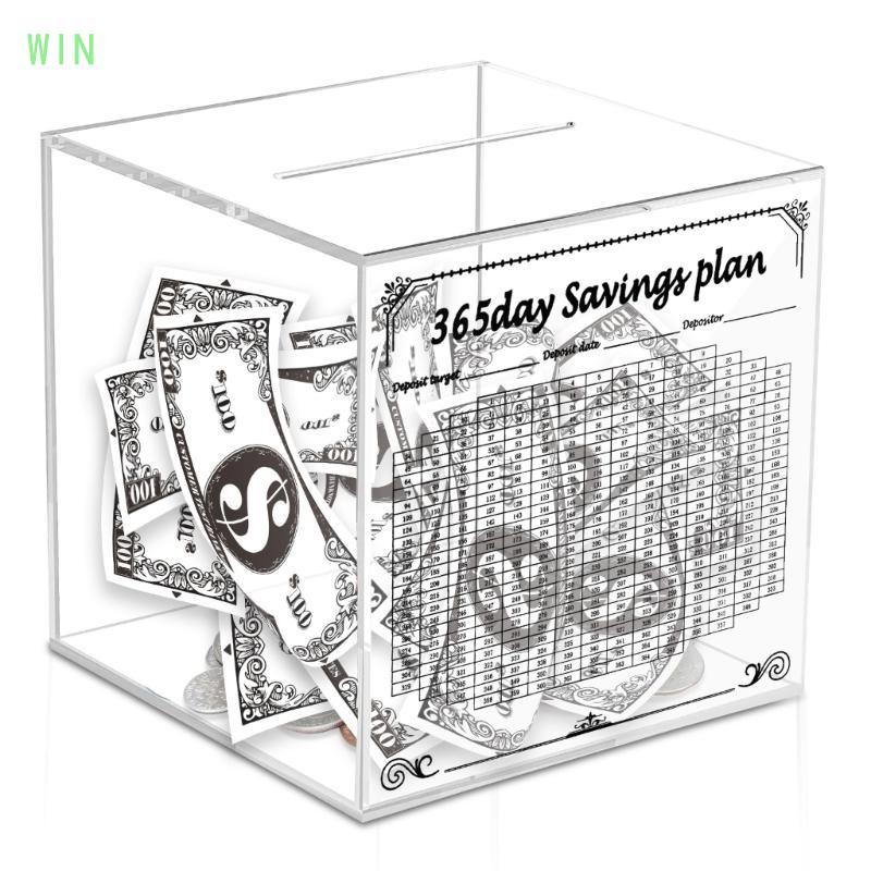 WIN 365 Ngày Thử thách tiết kiệm tiền Đồng xu với chức năng đếm ngược cho mục tiêu tài chính Nhà tổ 
