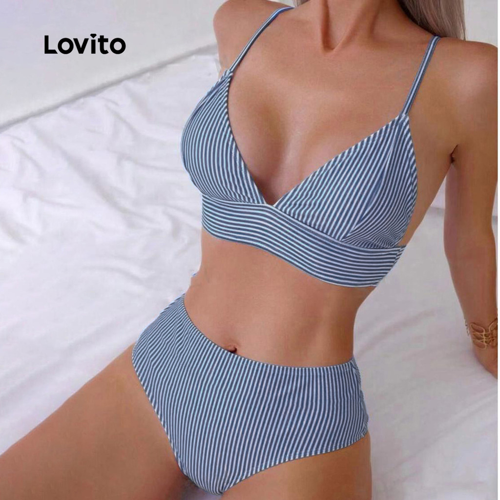 Bộ bikini sọc gợi cảm cho nữ LNL91018