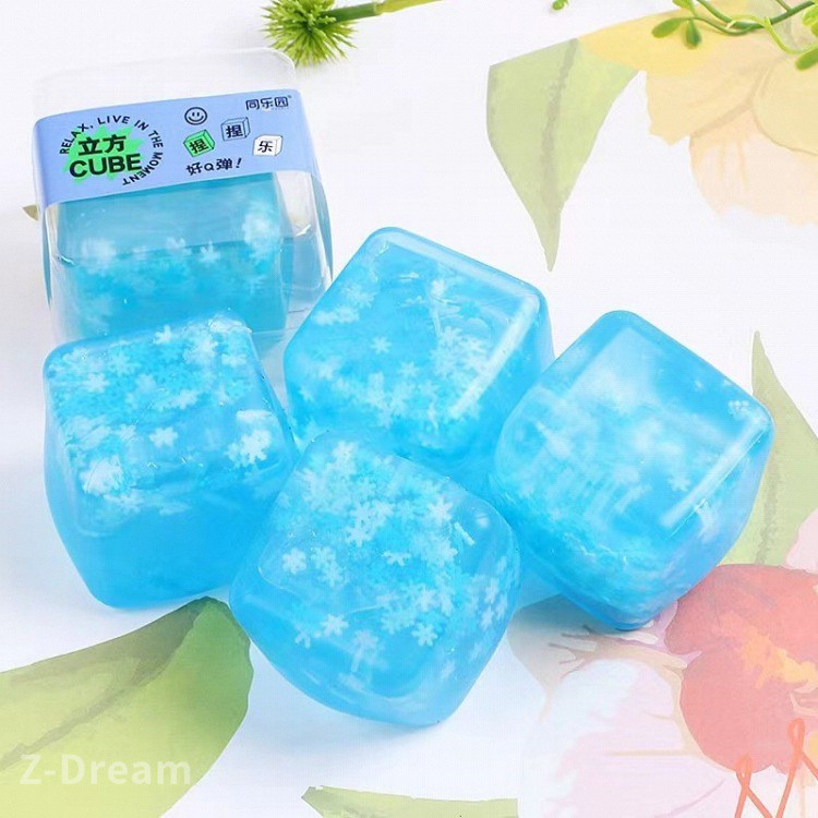 Squishy Đồ chơi giải nén Water Cube Starry Sky Ice Cube Phục hồi chậm Squishy