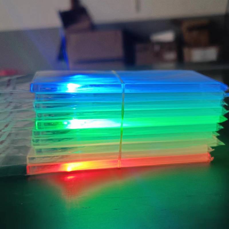 [Tech] 1 Cái DIY Cho Bạn Trai Dady Led nk Acrylic Phát Sáng Thẻ Kinh Doanh Ánh Sáng Trong Suốt Tên T