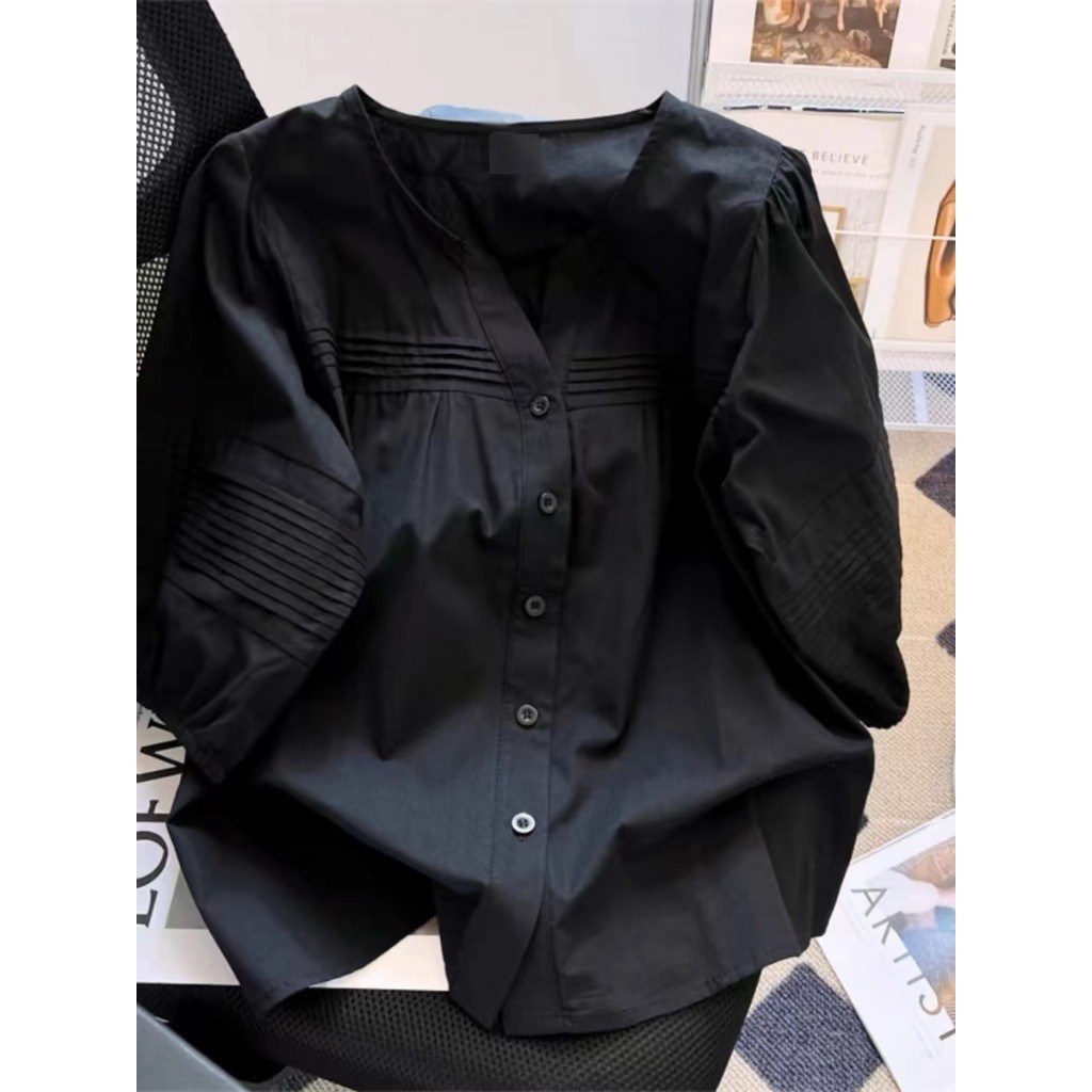 15 Vòng Cổ 15 / 15 Tay Áo Cotton Mùa Hè Thường Ngày Trơn Rời Áo
