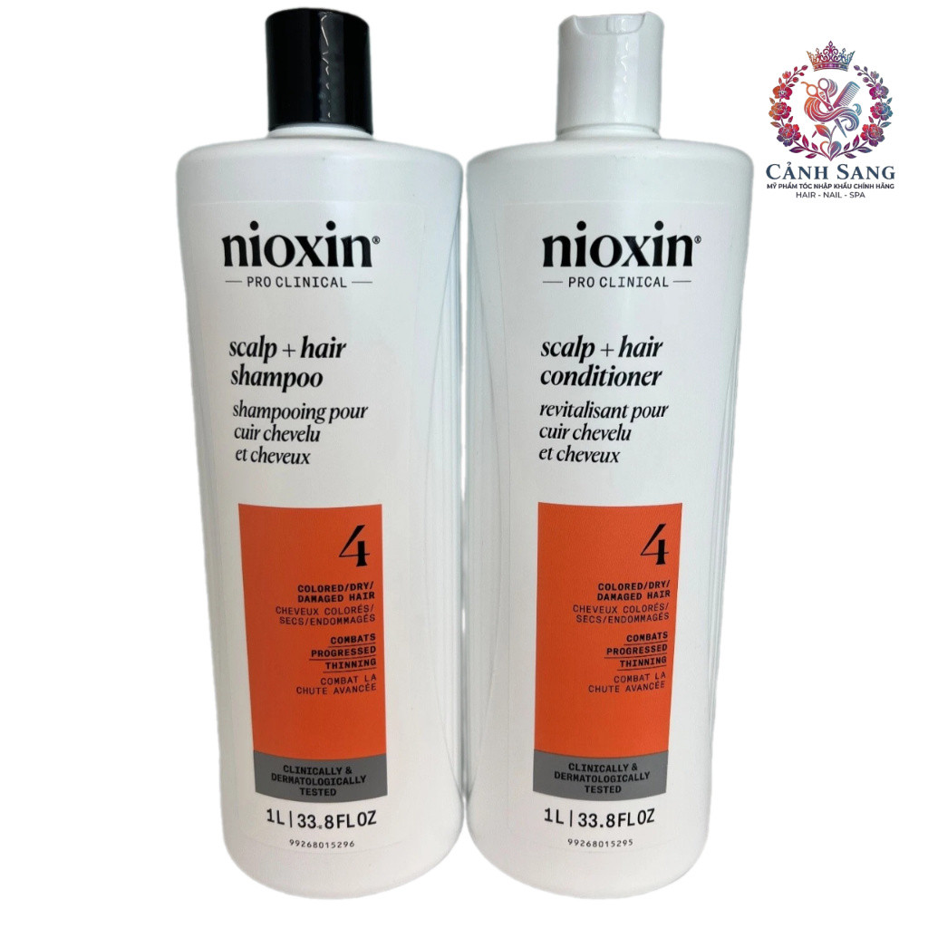 Dầu gội xả chống rụng tóc Nioxin System 4 1000mlx2 ( New 2025 ) .CS