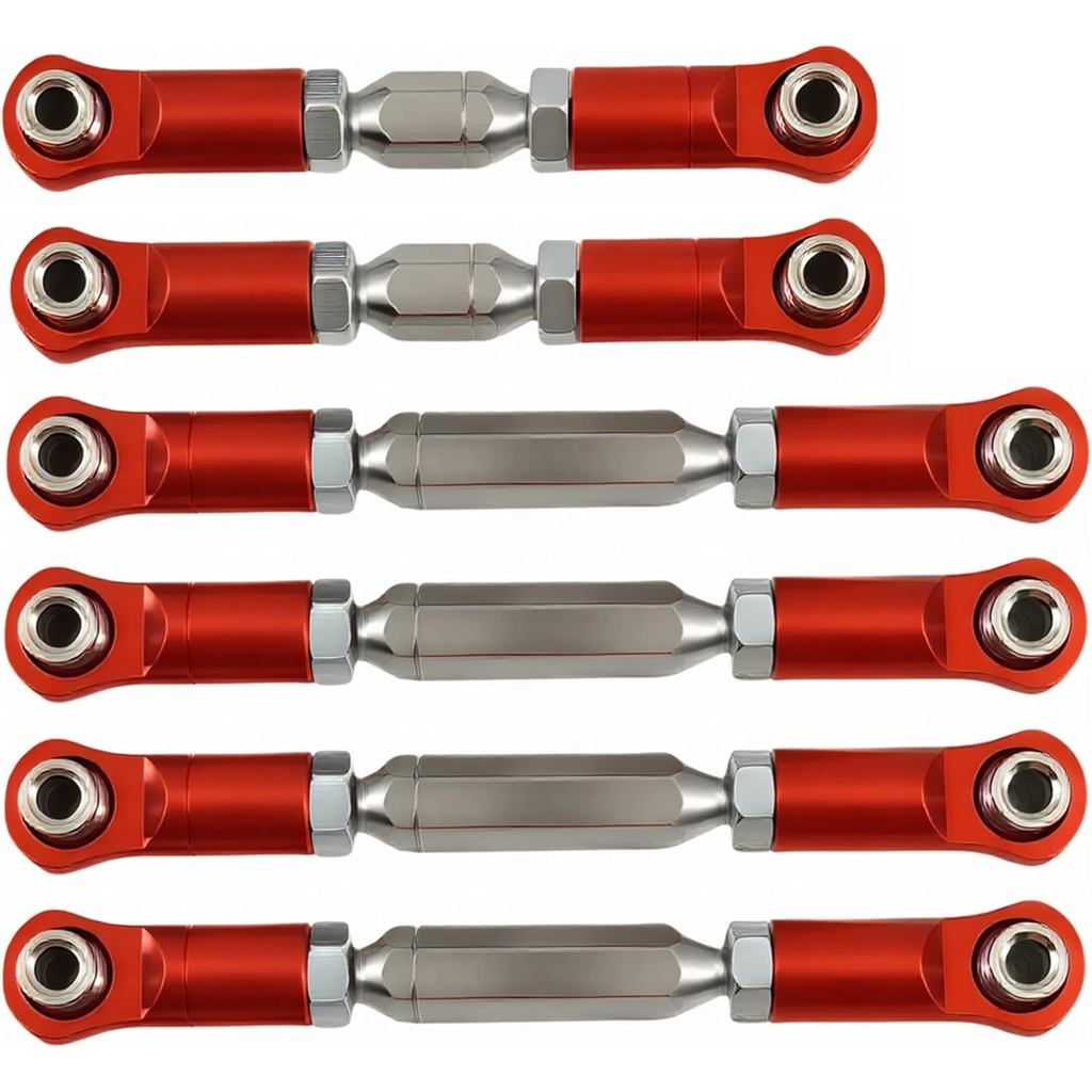 RC Có Thể Điều Chỉnh Thanh Buộc & Turnbuckles Bộ, 6 Chiếc Nhôm Ngón Chân Liên Kết Nâng Cấp Cho Arrma