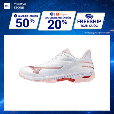Giày Tennis NỮ WAVE EXCEED COURT AC - Hồng Xanh - 61GA251962