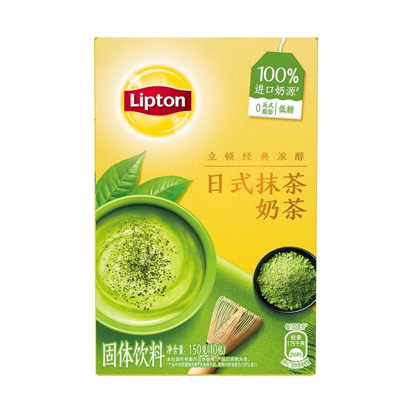 Trà sữa cô đặc cổ điển Lipton Phong cách Nhật Bản Matcha đậm đặc Hương vị nguyên bản Sữa hoa nhài Xa