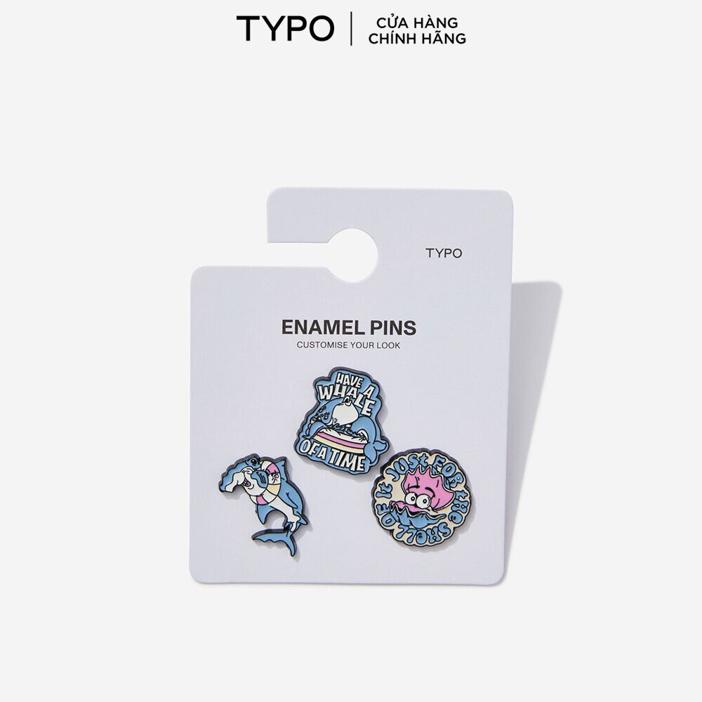 Huy Hiệu Cài Áo - Typo Enamel Pins 3Pack - 1685799-09