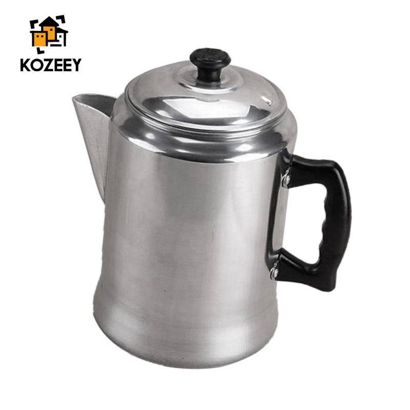 Nhôm DIY Expresso Coffee Percolator Cappuccino Pot Latte Maker 3L Bạc