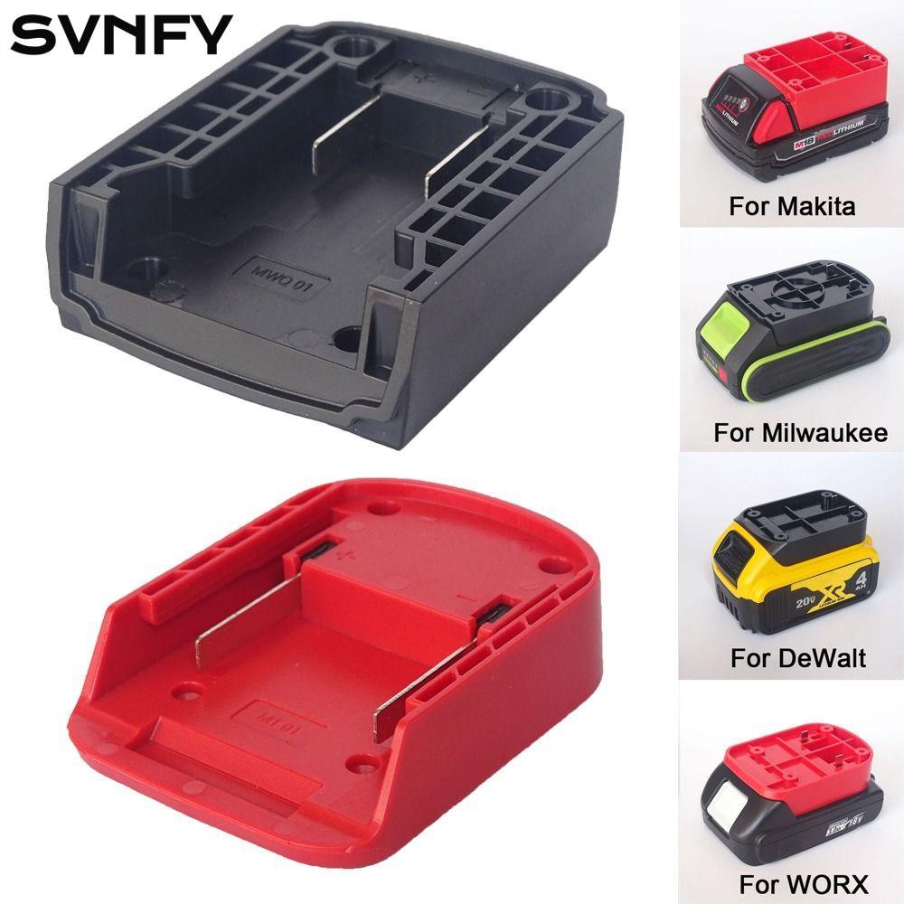 SVNFY DIY Adapter, Đầu nối pin bền ABS, Vỏ đầu sạc di động cho pin Lithium Makita / DeWalt / WORX / 