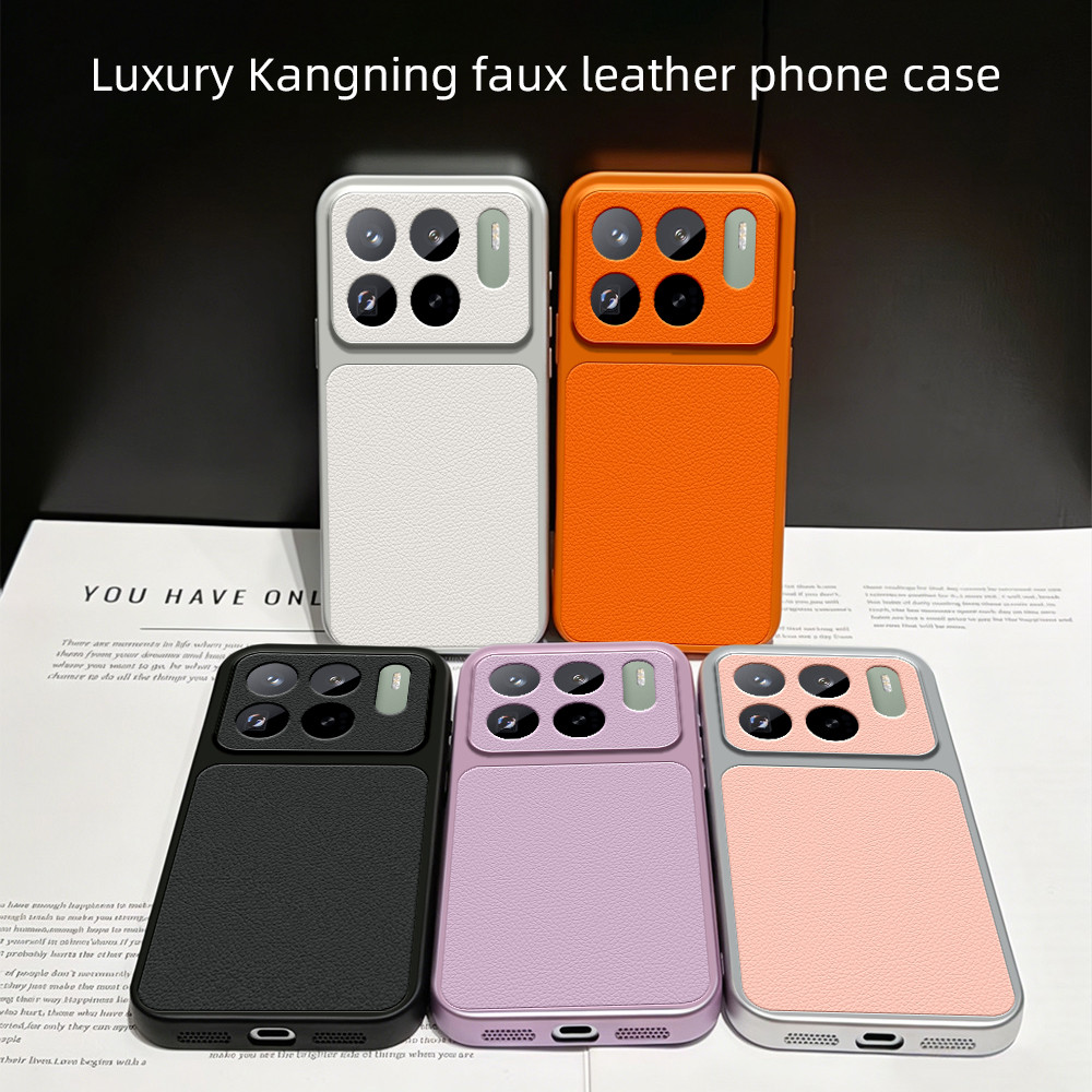 Dành Cho Xiaomi 15 Pro Ốp điện thoại Xiaomi 15 Bao Da 15T 15T Pro Vỏ Bảo Vệ Ống Kính Sang Trọng Bảo 