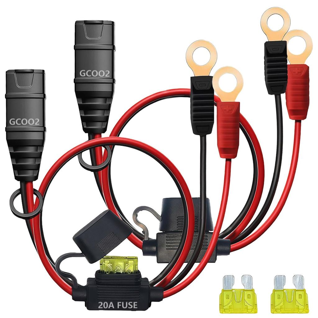 Phù hợp cho thiết bị đầu cuối lỗ tai XL NOCO GC002 X-Connect M6 (1 / 4in), với hai cầu chì 20A cho b