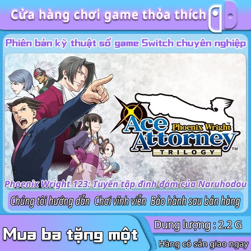Phoenix Wright Ace Attorney TrilogyGame kỹ thuật số Nintendo Switch - Mua 3 tặng 1 miễn phí