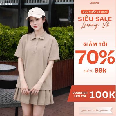 Set Đồ Bầu VERA SET L'amme Chất Thô Lụa Mềm Nhẹ, Ít Nhăn, Áo Kết Hợp Chân Váy Xếp Ly Năng Động, Nữ Tính