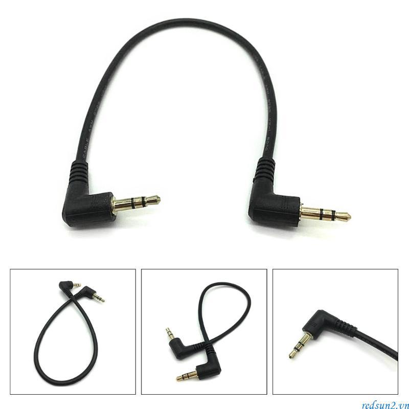Redsun2 Xe Ô Tô Phụ Trợ Âm Thanh 3 Lỗ Cắm Cáp Jack Cắm3 5 Mm Nam Đến Nam Dây Âm Thanh Ô Tô Tai Nghe 