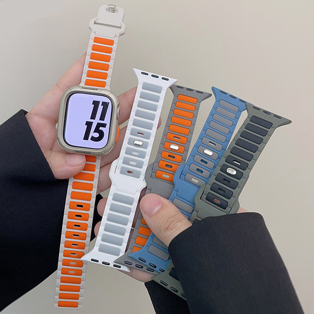 Dây đeo thể thao silicon Dây cao su từ tính cho Apple Watch IWatch Ultra 4 3 / SE 3 2 Series 12 11 1