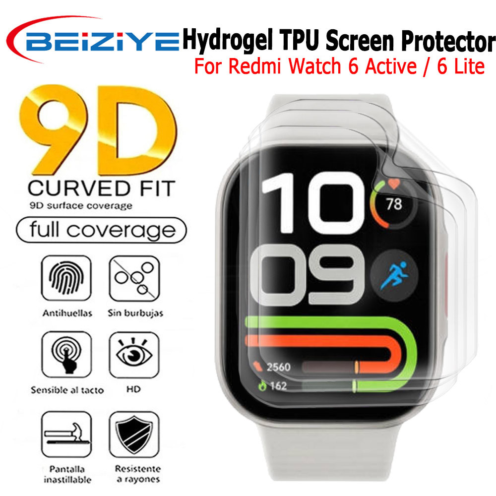 Beiziye Hydrogel Cho Redmi Đồng Hồ 6 Hoạt Động Phụ Kiện Mềm Màn Hình Bảo Vệ Không Kính Cho Redmi Đồn