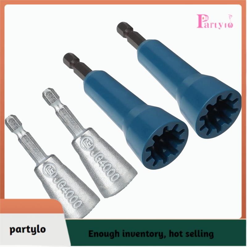 [partylo] Công cụ Twister dây để khoan 4 chiếc Dây khoan Twister Đầu nối dây xoắn Nut Twister cho cá