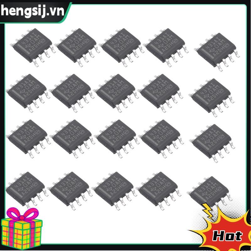 20 CHIẾC TL431AIDR 431AI SOP8 Chip Có Thể Điều Chỉnh Điện Áp Shunt