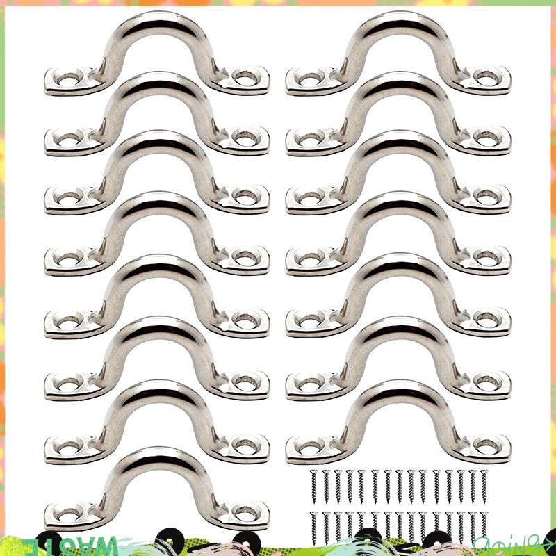 15 Chiếc Thép Không Gỉ Peck Tấm Mắt Móc Trần Kayak Tấm Mắt Kayak Miếng Lót Kayak Cho Kayak Ca nô, Ka