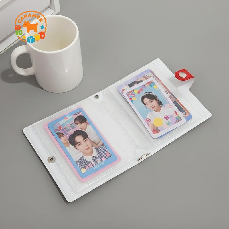 CANAMEK Photocard Holder Book, 3 Inch Mini Photo Card Binder Kpop Photocard Binder Cho Star Chasing 