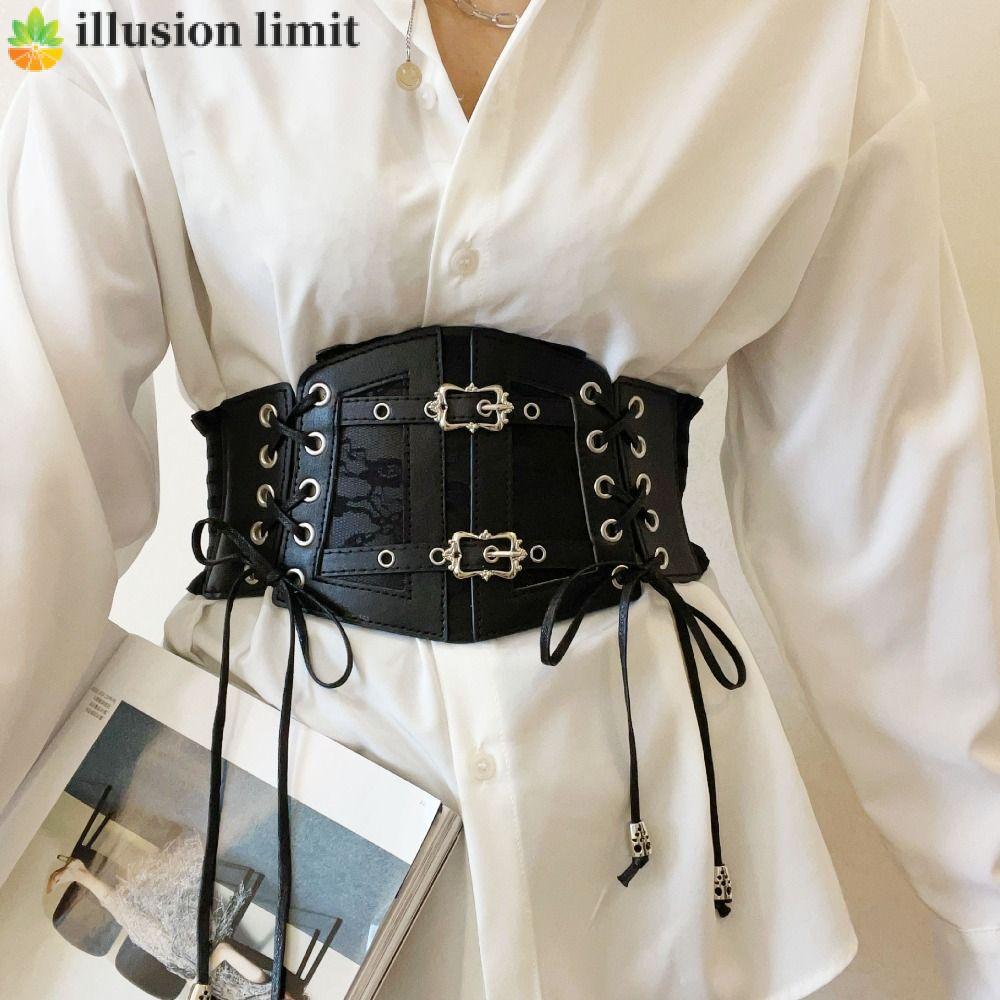 ILLUSION LIMIT Corset Belt Da Thời Trang Nữ