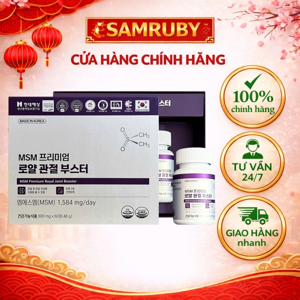 Viên Uống Bổ Khớp MSM Khớp Premium Royal Joint Booster HANMI 30 Viên - SAMRUBY