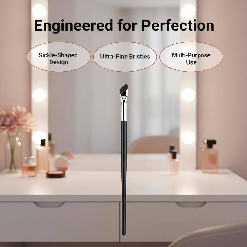 Warmwing de Eyeliner Brush Thin Fine Angle Flat Eyebrow Brush Fits Gel Liquid Liner cho Undereye Chi