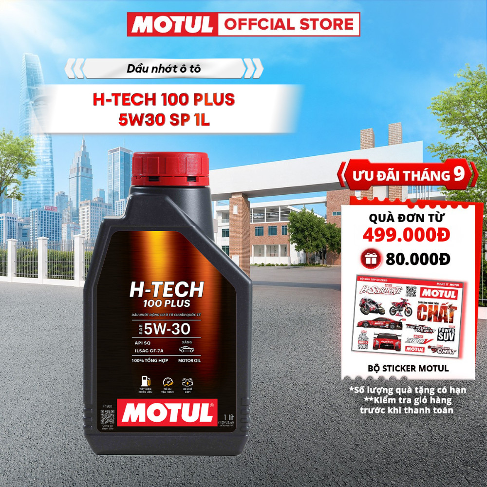 Dầu nhớt xe ô tô MOTUL H-TECH 100 PLUS 5W30 SP 1L