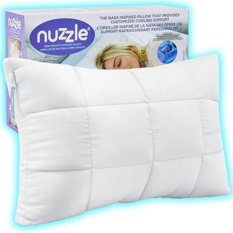 Gối cổ Nuzzle có thể điều chỉnh kích thước tiêu chuẩn Bộ 2 chiếc, Cảm giác khách sạn sang trọng mềm 