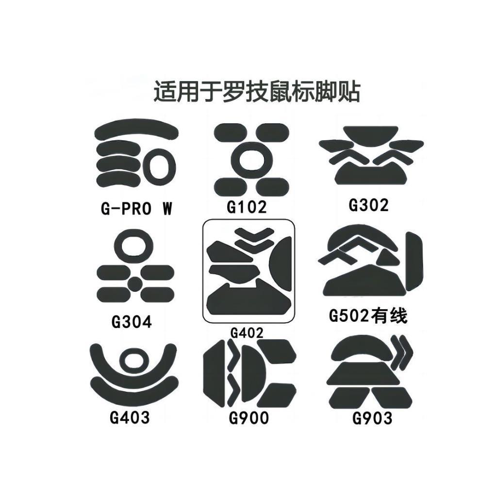 Miếng Dán Chân Logitech G502 HERO G502 Miếng Lót Chân Chuột Không Dây G502 Mịn G402 Teflon GPW Chống