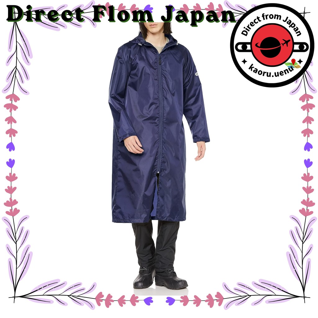【Direct From Japan】Outdoor Products Raincoat for Women and Men, Long Length, Water-Repellent, Suitab