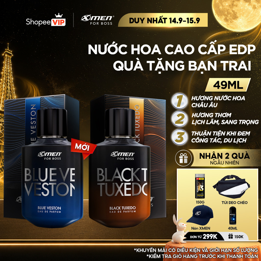 [SVIP] [MỚI RA MẮT] Nước Hoa Nam Cao Cấp EDP X-Men for Boss 49ml-Hương Thơm Thanh Mát Phóng Khoáng L