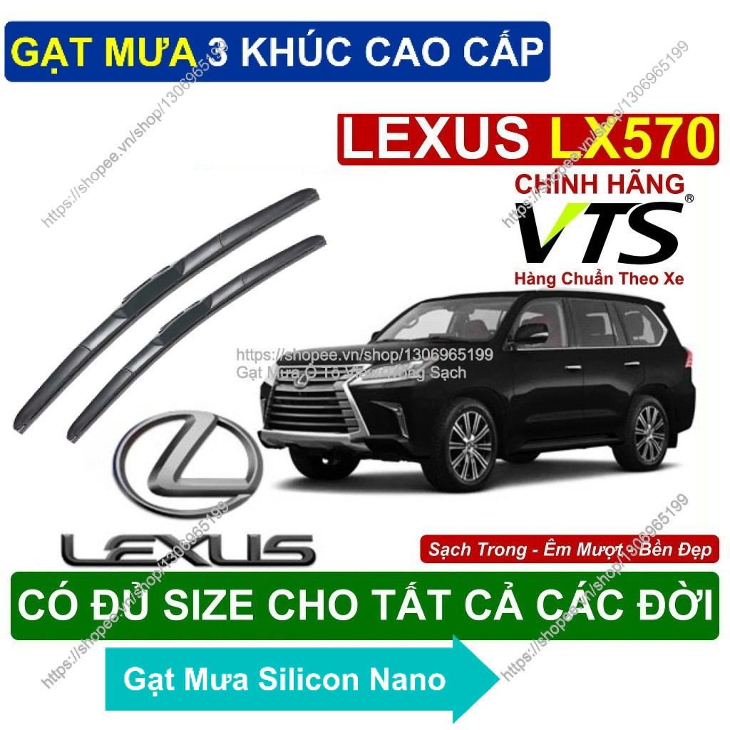 Gạt Mưa 3 Khúc Kính Lái Lexus LX570/ Cặp Gạt Mưa  Kính Lái Cho Các Dòng Xe Lexus LX570